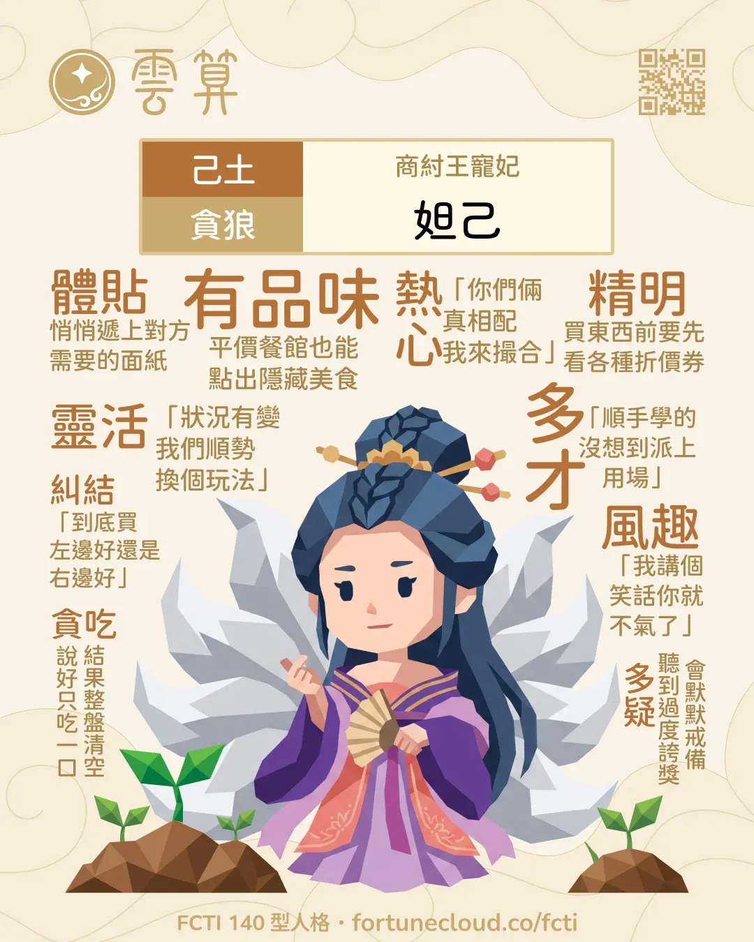 己土・貪狼 FCTI 人格卡