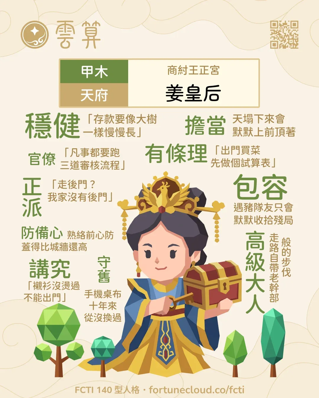 甲木・天府 FCTI 人格卡
