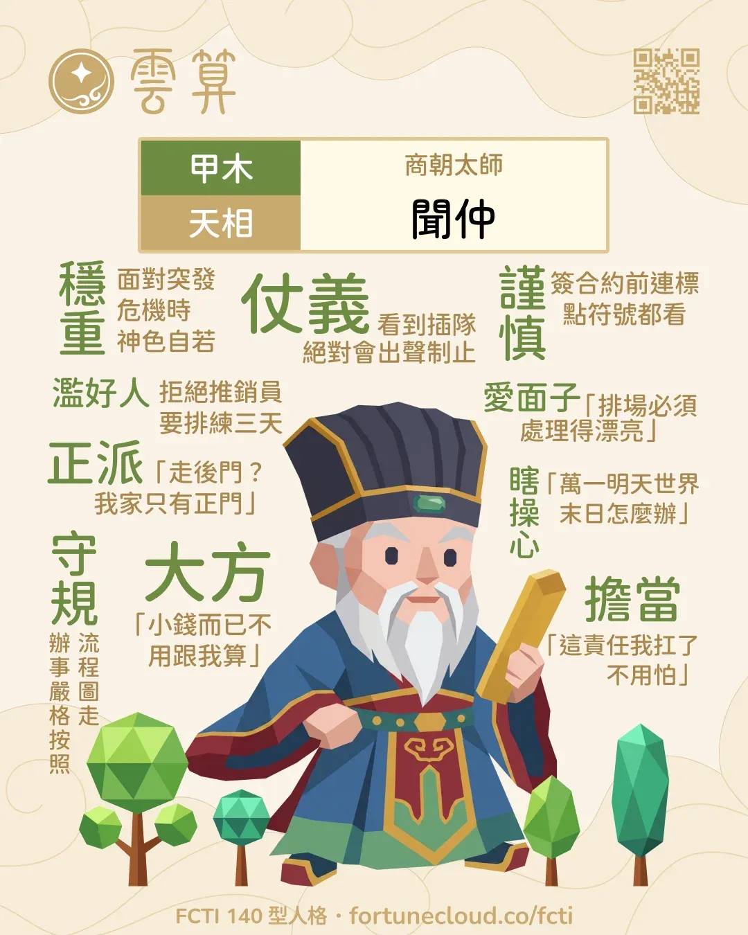 甲木・天相 FCTI 人格卡